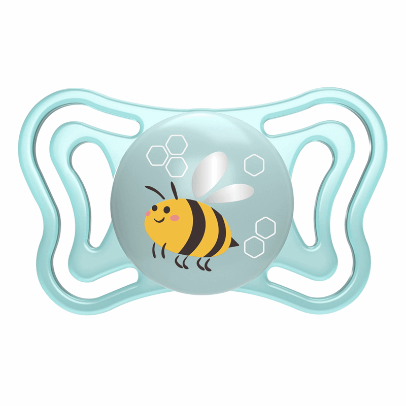 Chicco Smoczek uspokajający silikonowy PhysioForma Light niebieski 2-6 m, 2 szt.