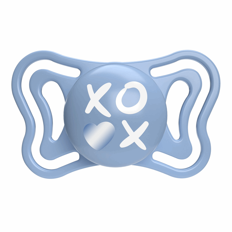 Chicco Smoczek uspokajający silikonowy PhysioForma Light niebieski 6-16 m, 2 szt.