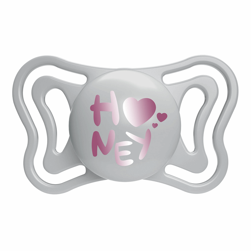 Chicco Smoczek uspokajający silikonowy PhysioForma Light różowy 2-6 m, 2 szt.