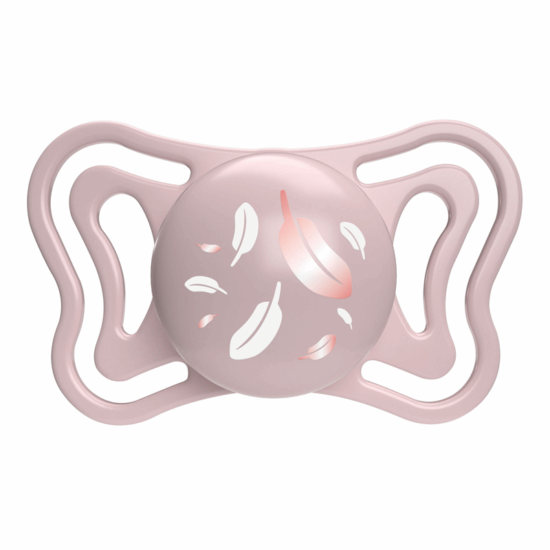 Chicco Smoczek uspokajający silikonowy PhysioForma Light różowy 6-16 m, 2 szt.