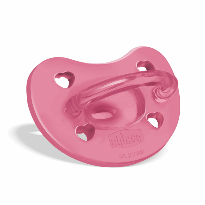 Chicco Smoczek uspokajający silikonowy PhysioForma Soft różowy 16-36 m, 1 szt.