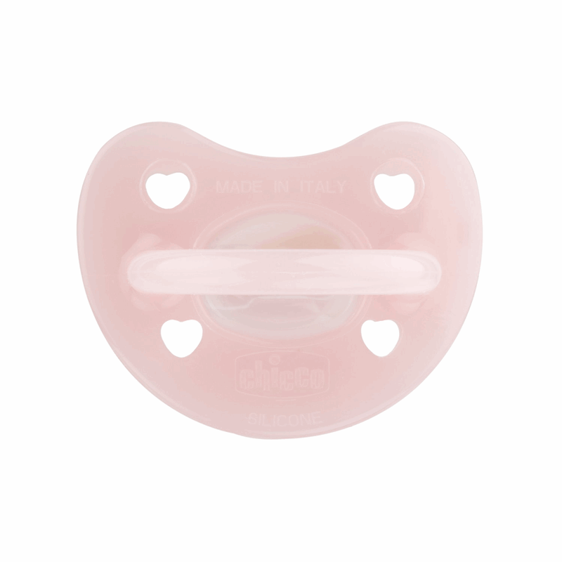 Chicco Smoczek uspokajający silikonowy PhysioForma Soft różowy 2-6 m, 1 szt.