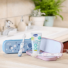 Chicco Zawsze z uśmiechem Zestaw Lila 6m+ (pasta do zębów + szczoteczka + etui), 1 szt.