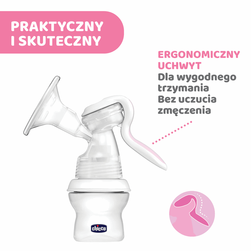 Chicco Zestaw dla Noworodka (laktator manualny NaturalFeeling, 1 szt. + wkładki laktacyjne, 60 szt.), 1 szt.