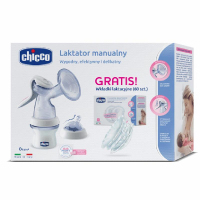 Chicco Zestaw dla Noworodka (laktator manualny NaturalFeeling, 1 szt. + wkładki laktacyjne, 60 szt.), 1 szt.