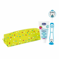 Chicco Zestaw podróżny 3-6 lat (pasta do zębów + szczoteczka Tiger + etui), 1 szt.