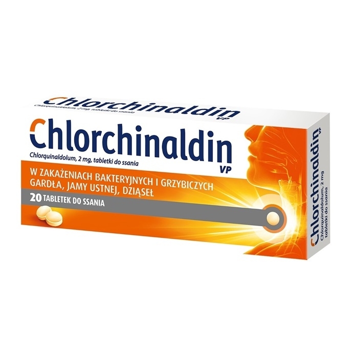 Chlorchinaldin VP 20 tabletek do ssania