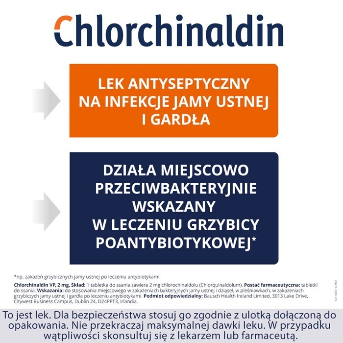 Chlorchinaldin VP 2 mg tabletki do ssania, 40 szt.