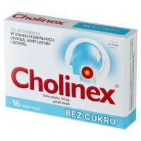 Cholinex (bez cukru) 16 pastylek do ssania