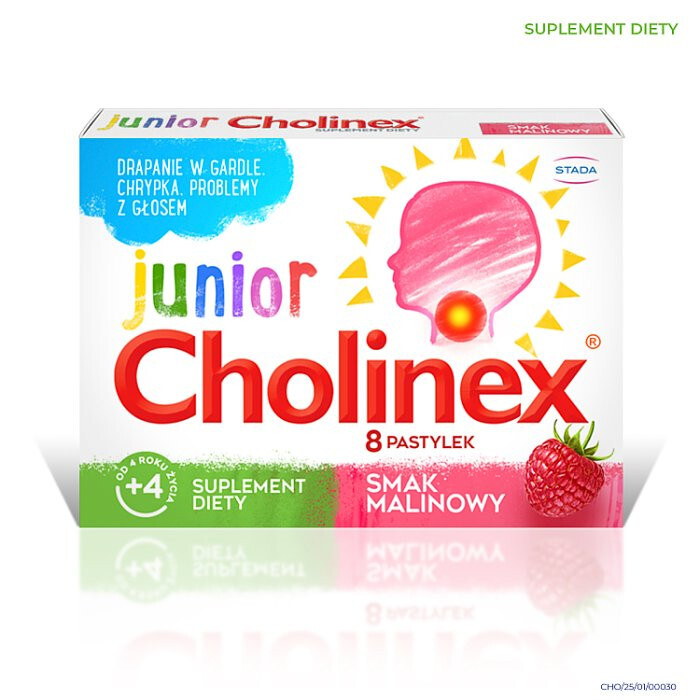 Cholinex Junior pastylki, 16 szt.