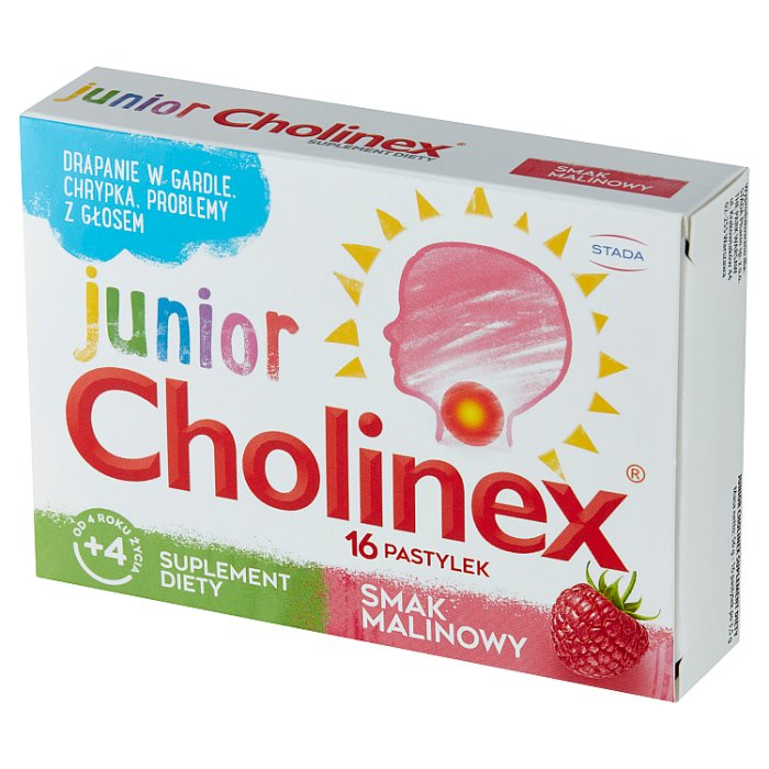 Cholinex Junior pastylki, 16 szt.