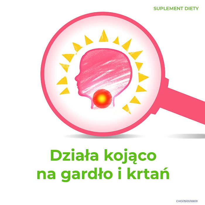 Cholinex Lizaki smak malinowy 50 sztuk