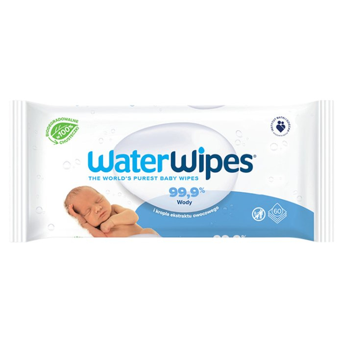 WaterWipes chusteczki dla niemowląt, 60 sztuk