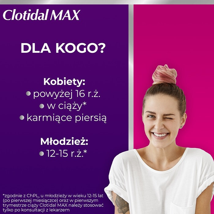 Clotidal Max 500 mg tabletka dopochwowa, 1 szt.