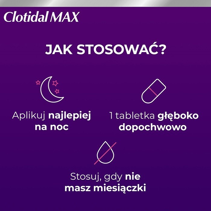 Clotidal Max 500 mg tabletka dopochwowa, 1 szt.