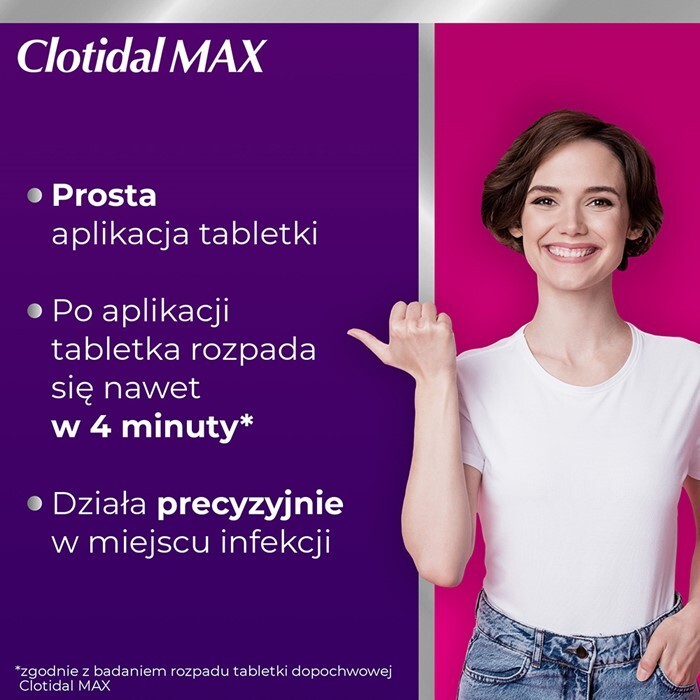 Clotidal Max 500 mg tabletka dopochwowa, 1 szt.
