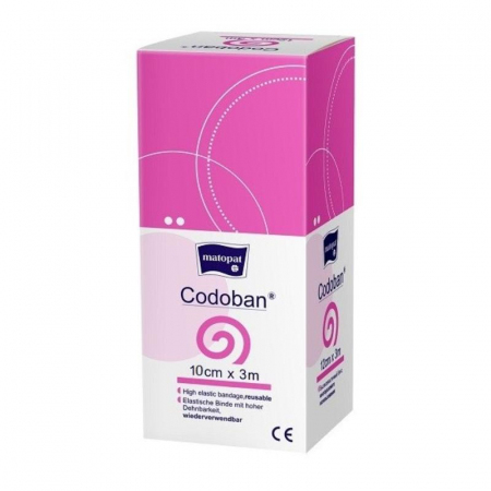 Codoban Bandaż elastyczny uciskowy 10 cm x 3 m, 1 szt.