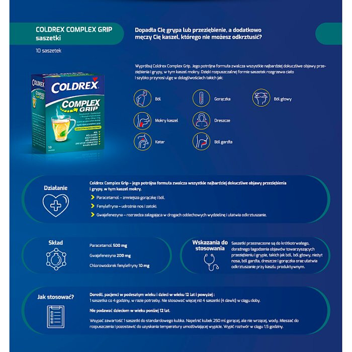 Coldrex Complex Grip 10 saszetek