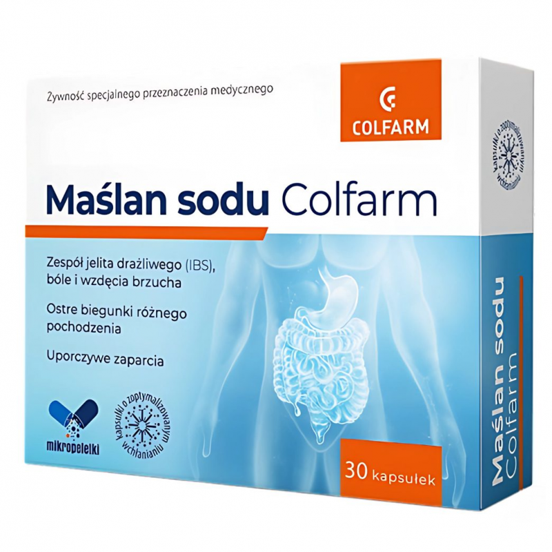 Colfarm Maślan sodu 300 mg kapsułki, 30 szt.
