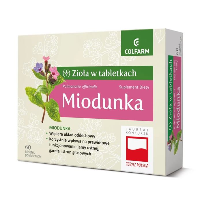 Colfarm Miodunka tabletki powlekane, 60 szt.