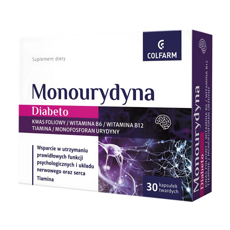 Colfarm Monourydyna Diabeto kapsułki twarde, 30 szt.