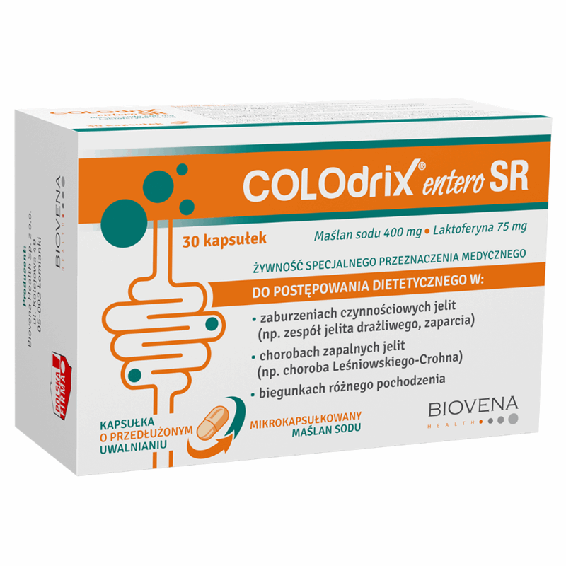 Colodrix Entero SR kapsułki o przedłużonym uwalnianiu, 30 szt.