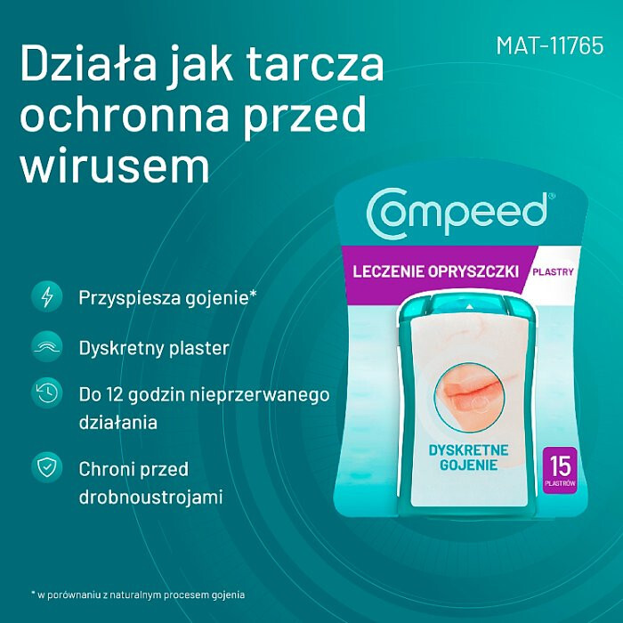 COMPEED Dyskretny Plaster na opryszczkę 15 szt.