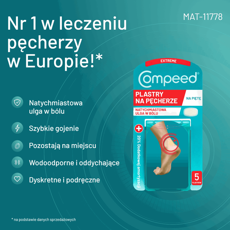 Compeed Extreme Plastry na pęcherze, 5 szt.