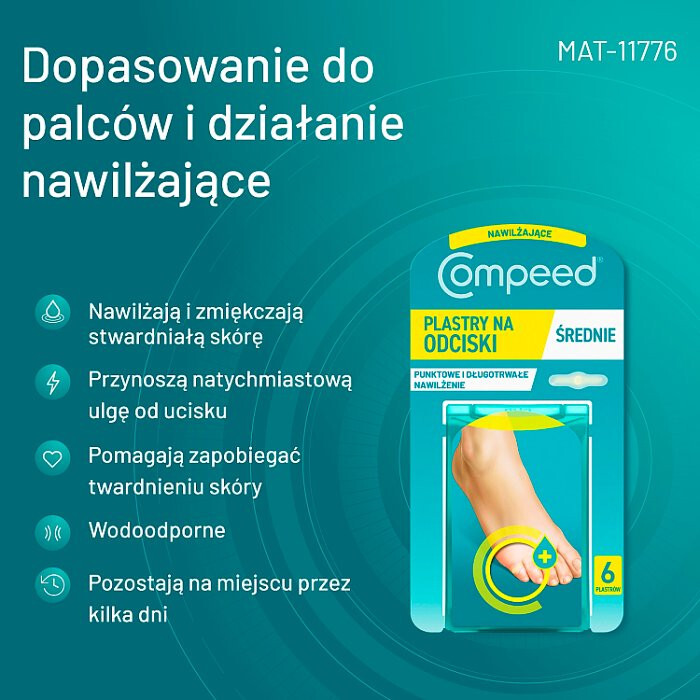 COMPEED Nawilżający plaster na odciski 6 szt.