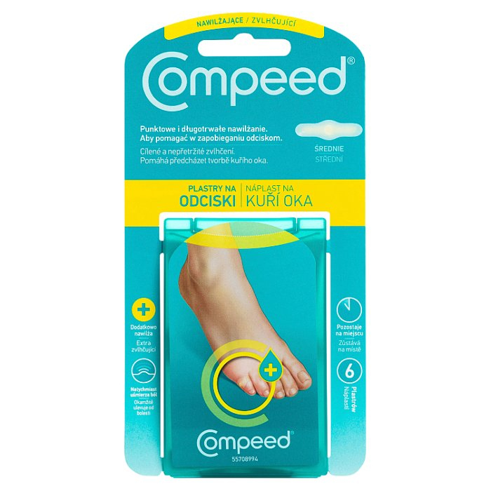 COMPEED Nawilżający plaster na odciski 6 szt.