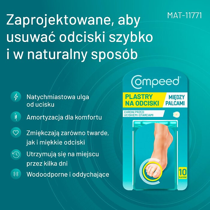 COMPEED Plaster na odciski między palcami 10 szt.