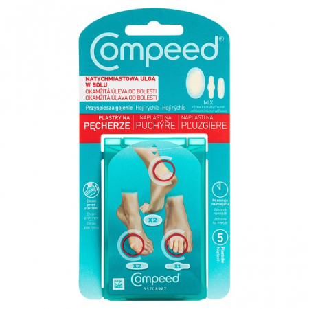 COMPEED Plaster na pęcherze MIX 5 szt.
