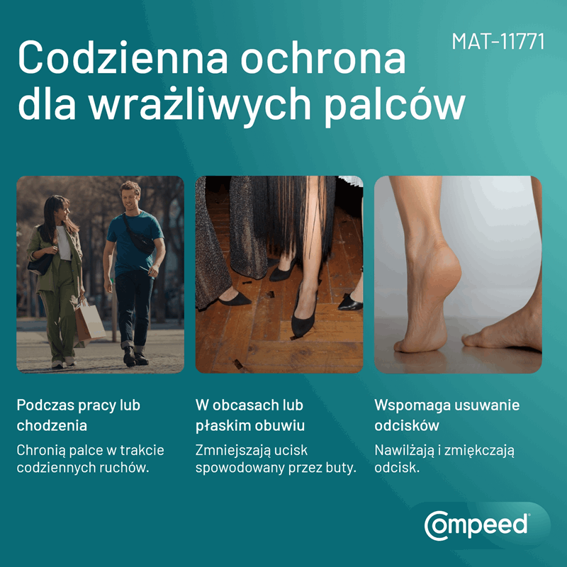 Compeed Plastry na odciski między palcami, 10 szt.