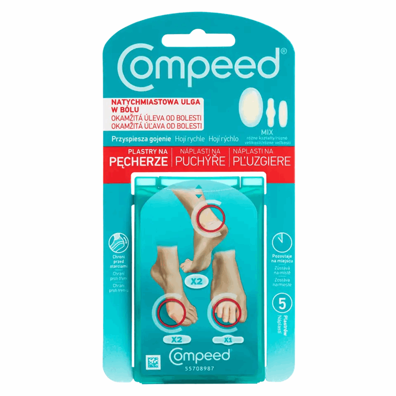 Compeed Plastry na pęcherze Mix, 5 szt.
