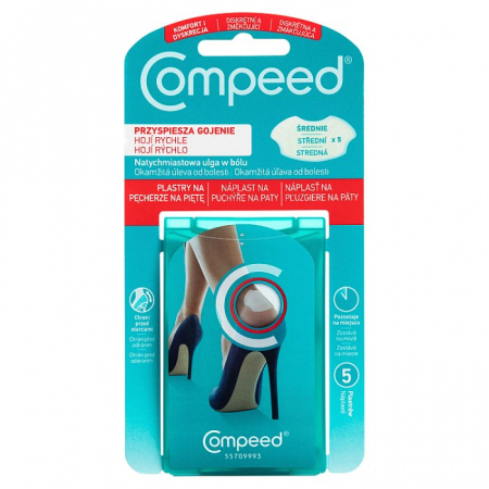COMPEED Plastry na pęcherze na piętę średnie 5 szt.