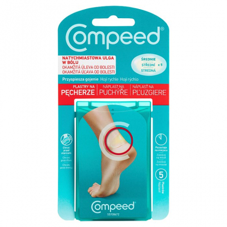COMPEED Plastry na pęcherze średnie 5 szt.