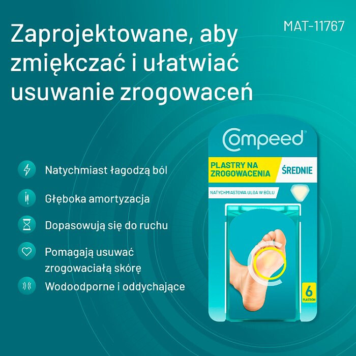 COMPEED Plastry na zrogowacenia 6 szt.