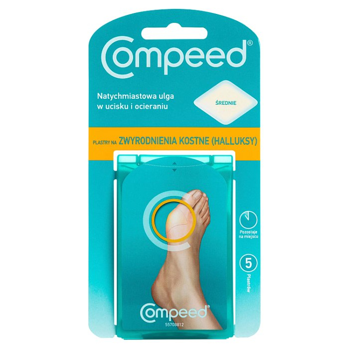 COMPEED Plastry na zwyrodnienia kostne (halluksy) 5 szt.