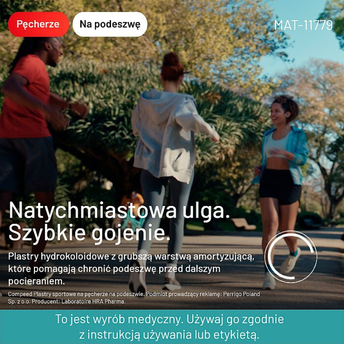 COMPEED Plastry sportowe na pęcherze na podeszwę 5 szt.