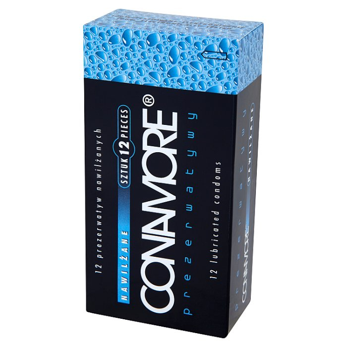 CONAMORE WET Prezerwatywy nawilżające 12 szt.