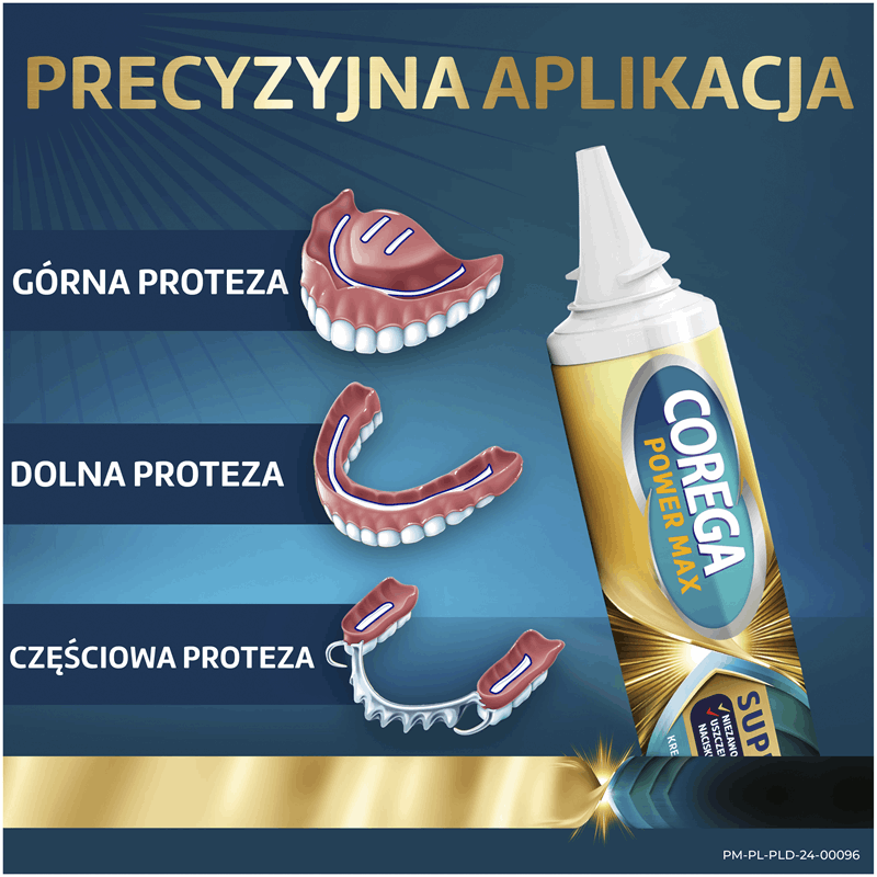 Corega Power Max Supreme All in 1 Krem mocujący do protez zębowych, 40 g