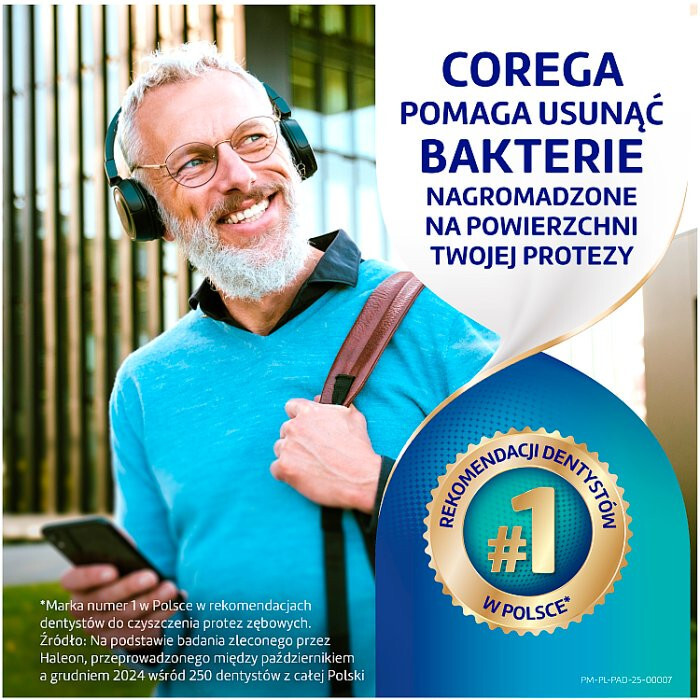 Corega Tabs Bio Formuła Tabletki do czyszczenia protez zębowych, 120 szt.
