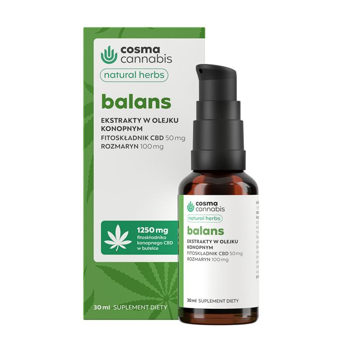 Cosma Cannabis Balans Natural Herbs olejek, 30 ml