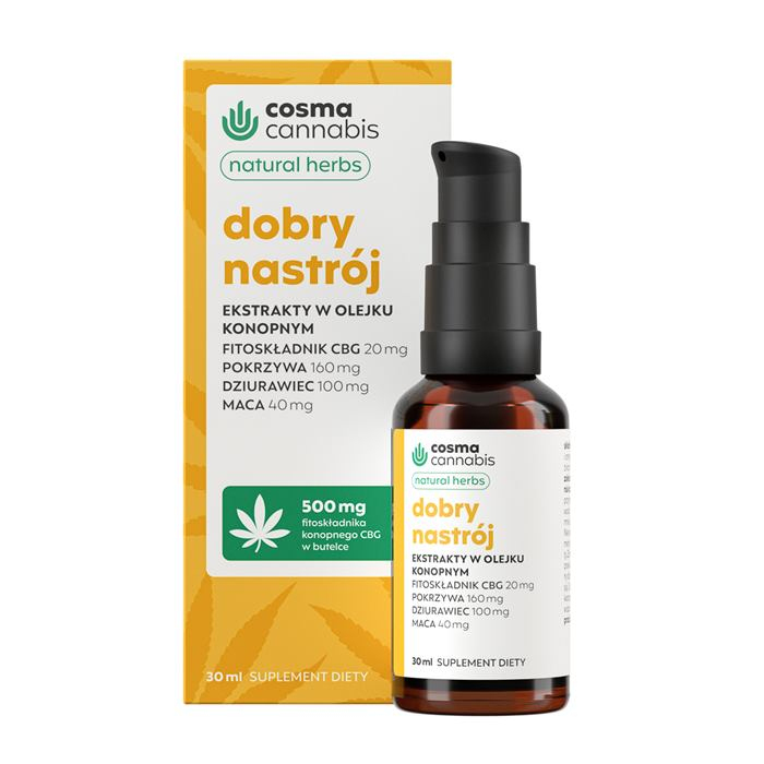 Cosma Cannabis Dobry Nastrój Natural Herbs olejek, 30 ml