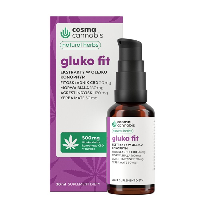 Cosma Cannabis Gluko Fit Natural Herbs olejek, 30 ml