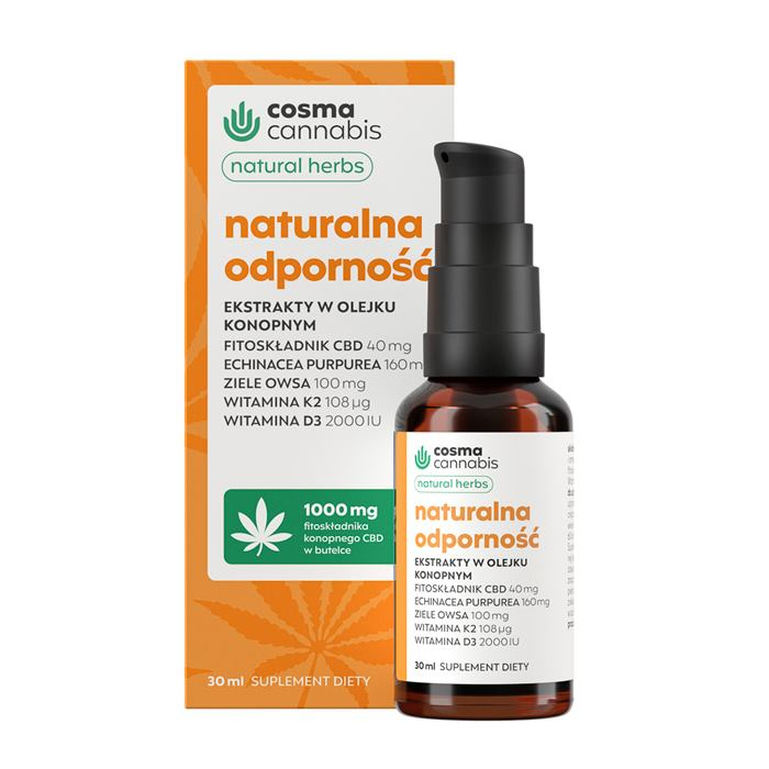 Cosma Cannabis Naturalna Odporność Natural Herbs olejek, 30 ml