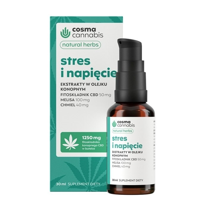 Cosma Cannabis Stres i napięcie Natural Herbs olejek, 30 ml