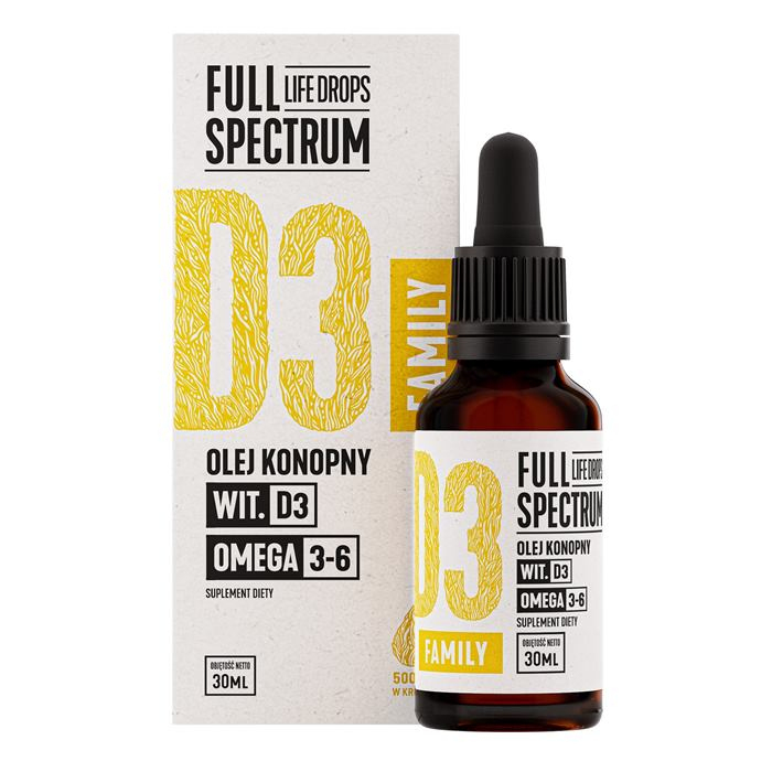 Cosma Full Spectrum Life Drops Witamina D3 Family krople, 30 ml