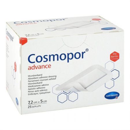 COSMOPOR Advance Opatrunek 7,2cm x 5cm 25 szt.