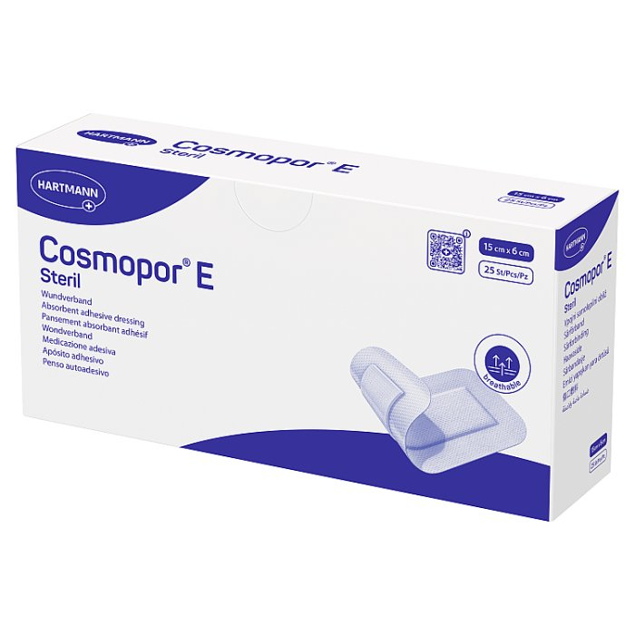COSMOPOR E Opatrunek jałowy 15cm x 6cm 25 szt.